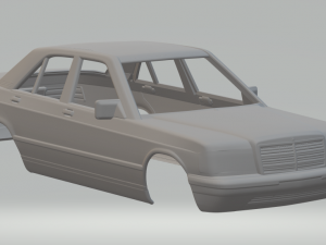 Mercedes benz 190 3Dプリントモデル