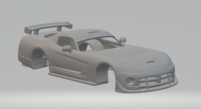 Dodge viper race car Modelo de Impressão 3D .c4d .max .obj .3ds .fbx .stl .blend