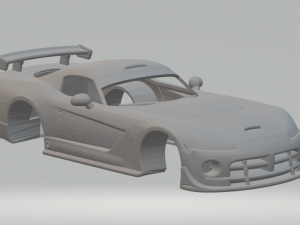 Dodge viper race car 3D Print Model