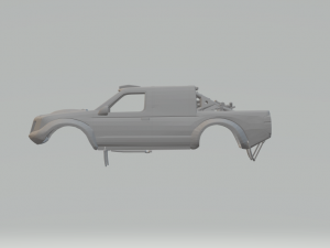 Nissan frontier navara race car 3D Baskı Modeli