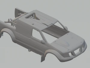 Coche de carreras Nissan Frontier Navara Modelo de impresión 3D