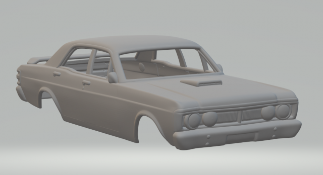 Falcon Mk2f XY Modello di stampa 3D .c4d .max .obj .3ds .fbx .stl .blend 
