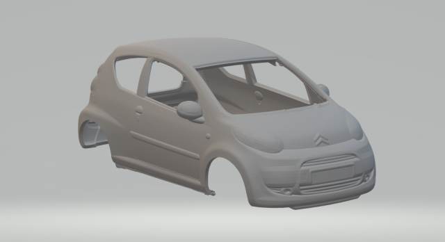 Citroen c1 3D Принт Модель .c4d .max .obj .3ds .fbx .stl .blend