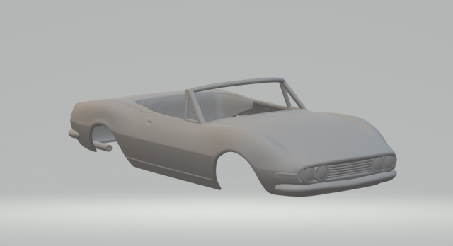 Fiat dino 135 spider 69 3D प्रिंट मॉडल .c4d .max .obj .3ds .fbx .stl .blend