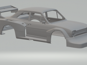 Escort race car 3D Print Model
