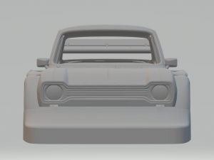 Escort race car 3D प्रिंट मॉडल