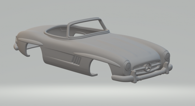 Mercedes benz 300 sl 1957 Modelo de Impressão 3D .c4d .max .obj .3ds .fbx .stl .blend 