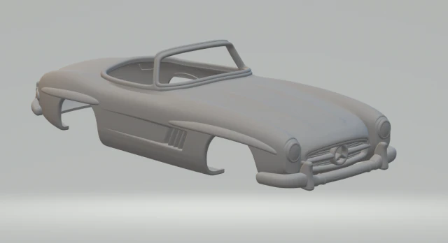Mercedes benz 300 sl 1957 3D Print Model .c4d .max .obj .3ds .fbx .stl .blend 