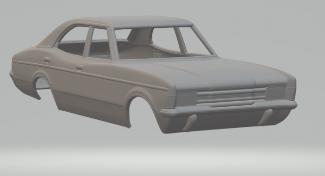 Cortina sedan 3Dプリントモデル .c4d .max .obj .3ds .fbx .stl .blend 