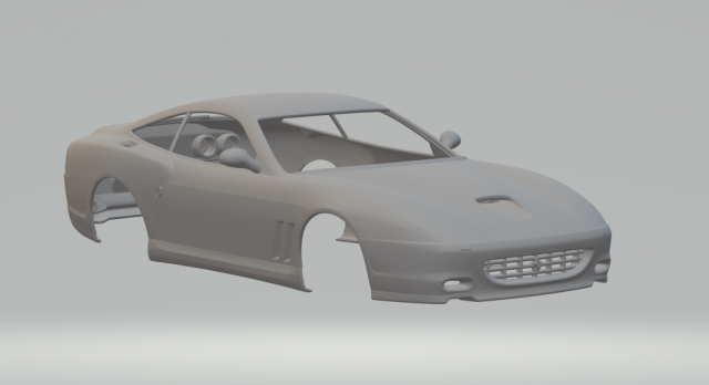Ferrari 575 m maranello 3D Print Model .c4d .max .obj .3ds .fbx .stl .blend