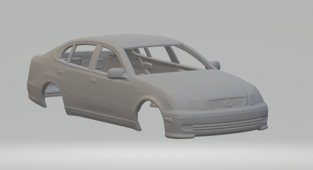 Lexus gs 2004 Model do druku 3D .c4d .max .obj .3ds .fbx .stl .blend 