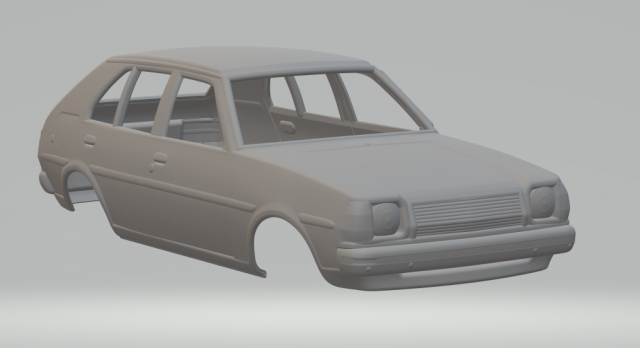 Mazda 323 1978 Modèles 3D en vedette .c4d .max .obj .3ds .fbx .stl .blend 
