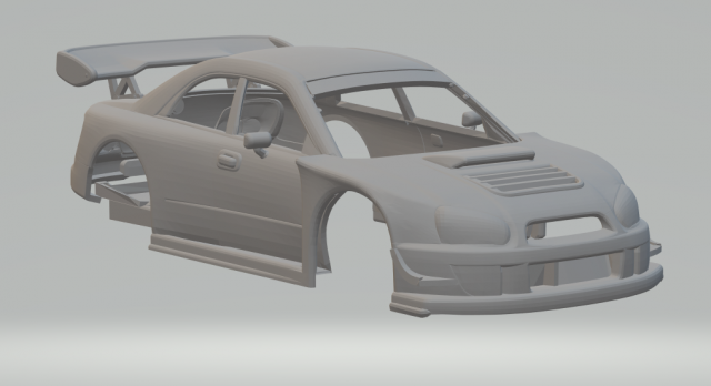 Subaru impreza jgtc 3D Baskı Modeli .c4d .max .obj .3ds .fbx .stl .blend 