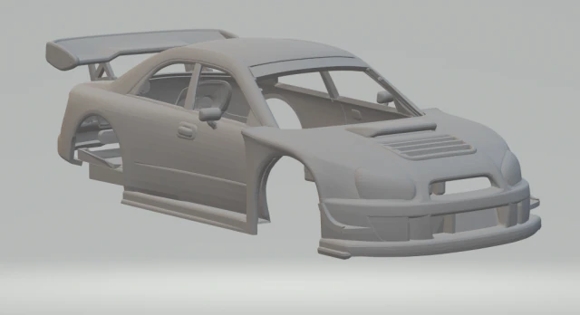Subaru impreza jgtc 3D Print Model .c4d .max .obj .3ds .fbx .stl .blend 