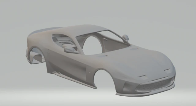 Ferrari omologata 2020 3D Print Model .c4d .max .obj .3ds .fbx .stl .blend
