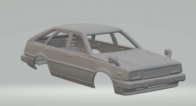 Honda quint 80 3D Print Model .c4d .max .obj .3ds .fbx .stl .blend 