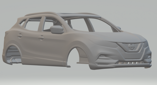 Nissan rouge 3D 프린트 모델 .c4d .max .obj .3ds .fbx .stl .blend
