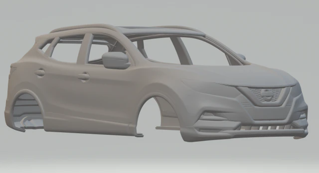 Nissan rouge 3D Print Model .c4d .max .obj .3ds .fbx .stl .blend 