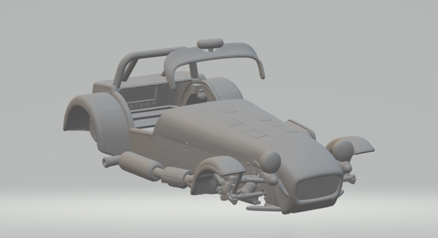 Caterham 7 3D Print Model .c4d .max .obj .3ds .fbx .stl .blend 