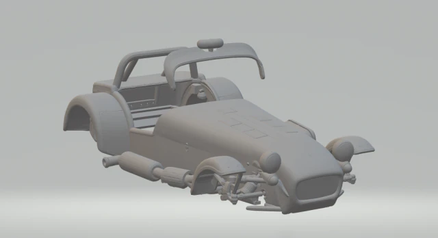 Caterham 7 3D Print Model .c4d .max .obj .3ds .fbx .stl .blend 