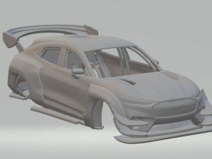 Mustang race car 3D प्रिंट मॉडल
