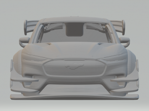 Mustang race car 3D प्रिंट मॉडल