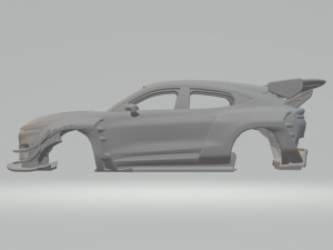 Mustang race car 3D प्रिंट मॉडल
