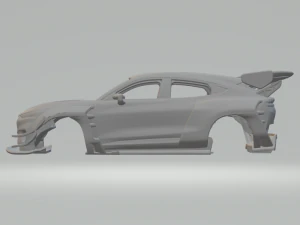 Mustang race car 3D Print Model