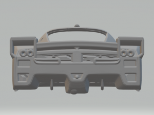 Mustang race car 3Dプリントモデル
