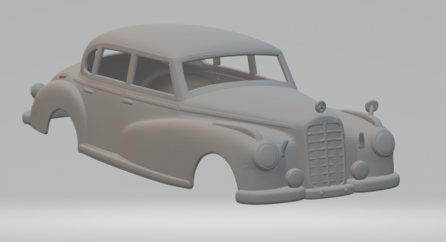 Mercedes benz 300 limousine 51 3D Baskı Modeli .c4d .max .obj .3ds .fbx .stl .blend 