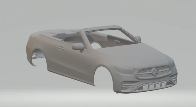 Mercedes Classe E 3D Print Model .c4d .max .obj .3ds .fbx .stl .blend