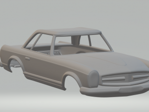 Mercedes benz sl Model Cetak 3D