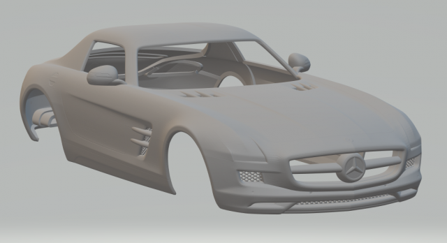 Mercedes benz sls Modèles 3D en vedette .c4d .max .obj .3ds .fbx .stl .blend 
