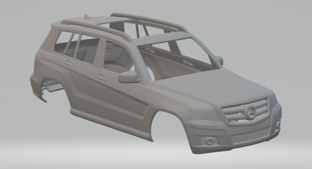 Mercedes glk 2010 Modello di stampa 3D .c4d .max .obj .3ds .fbx .stl .blend 