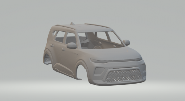Kia soul ex 2020 3D-printmodel .c4d .max .obj .3ds .fbx .stl .blend 