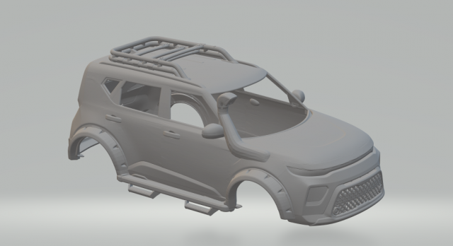 Kia soul exteme Modèles 3D en vedette .c4d .max .obj .3ds .fbx .stl .blend 