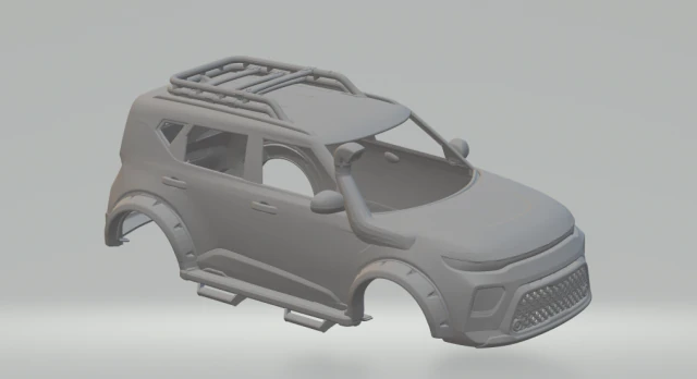 Kia soul exteme 3D Print Model .c4d .max .obj .3ds .fbx .stl .blend 