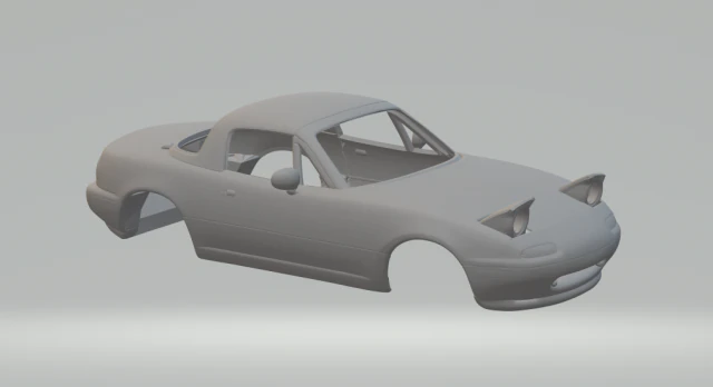 Mazda miata mx-5 3D Print Model .c4d .max .obj .3ds .fbx .stl .blend