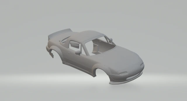 Mazda miata mx-5 3D Print Model .c4d .max .obj .3ds .fbx .stl .blend