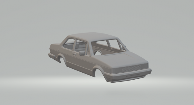 Volkswagen jetta mk1 3D 프린트 모델 .c4d .max .obj .3ds .fbx .stl .blend