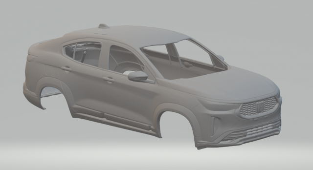 FIAT Fastback Model Cetak 3D .c4d .max .obj .3ds .fbx .stl .blend 