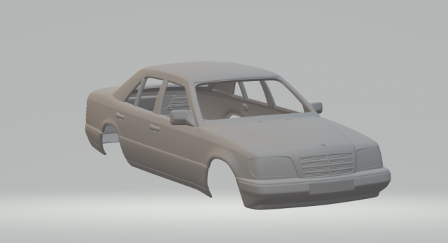 Mercedes benz class e 3D Print Model .c4d .max .obj .3ds .fbx .stl .blend 