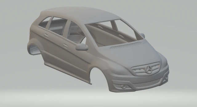 Mercedes benz class b 3D Print Model .c4d .max .obj .3ds .fbx .stl .blend 