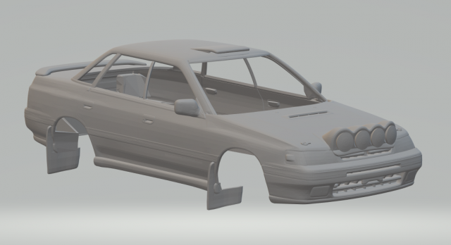 Subaru legacy rally car Modelo de Impressão 3D .c4d .max .obj .3ds .fbx .stl .blend 
