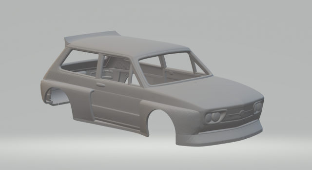Volkswagen brasilia race car 3D Принт Модель .c4d .max .obj .3ds .fbx .stl .blend 