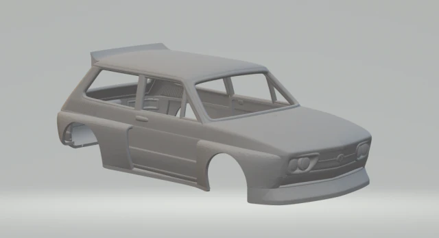Volkswagen brasilia race car 3D Print Model .c4d .max .obj .3ds .fbx .stl .blend 