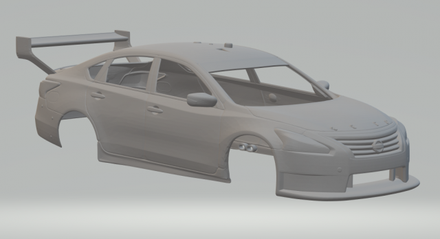 Nissan altima race car supercars v8 3D Print Model .c4d .max .obj .3ds .fbx .stl .blend 