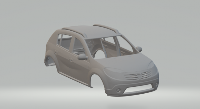 Renault sandero stepway Modello di stampa 3D .c4d .max .obj .3ds .fbx .stl .blend 