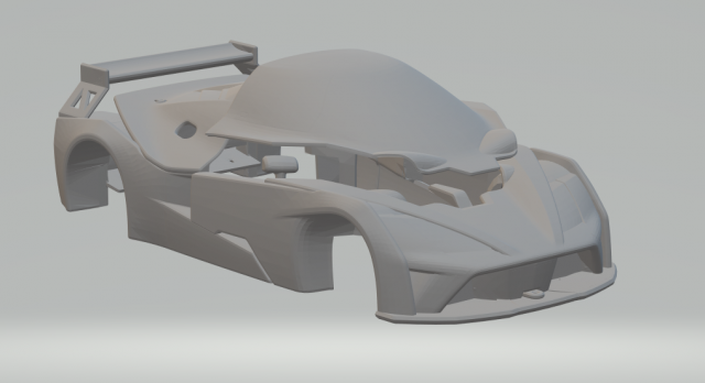 KTM X-Bow GT-XR 3Dプリントモデル .c4d .max .obj .3ds .fbx .stl .blend 