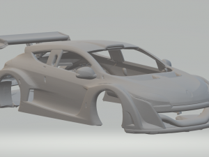Renault megane race car Modèles 3D en vedette